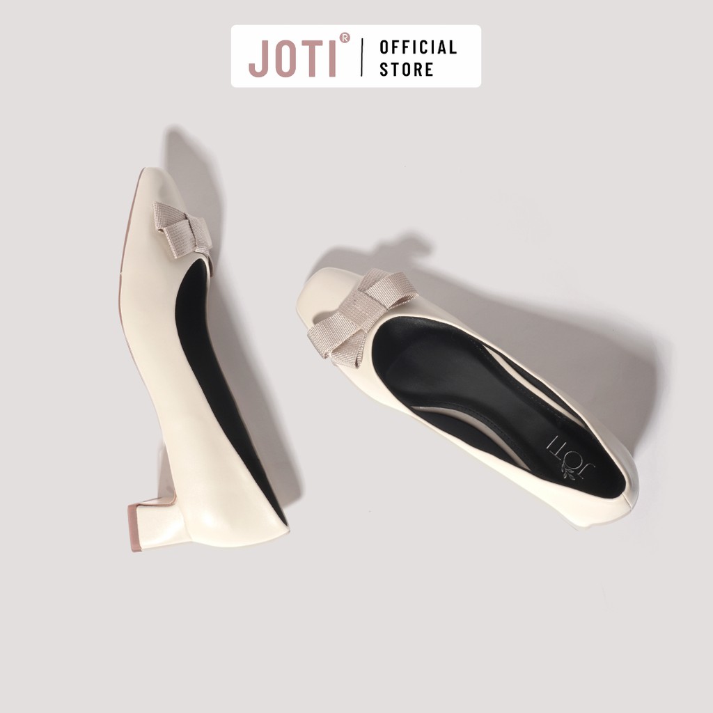 Giày Cao Gót Nữ JOTI Joyce 3277AU4 - Mũi Vuông Bít Gót Đế Vuông Cao 3cm Da Mờ - Mang Công Sở Dự Tiệc
