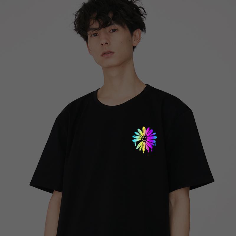 Áo thun Stee Phản quang 7 màu LETS GO DAISY Unisex