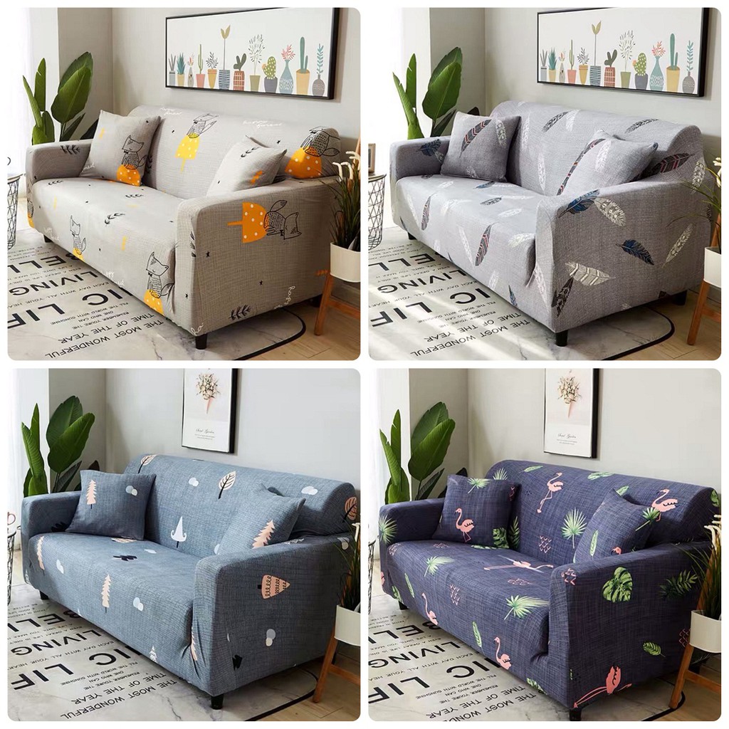 Tấm bọc Sofa tại nhà hoạt tiết đáng yêu ghế sofa 1,2,3,4 chỗ bảng mã B