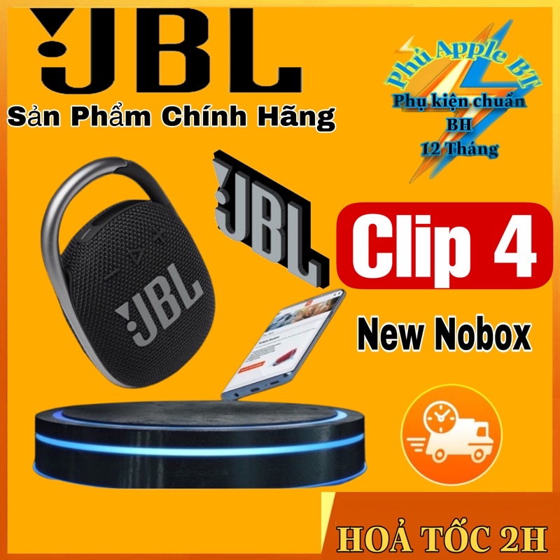 LOA Bluetooth JBL Clip 4 New Nobox -Tặng túi đựng loa