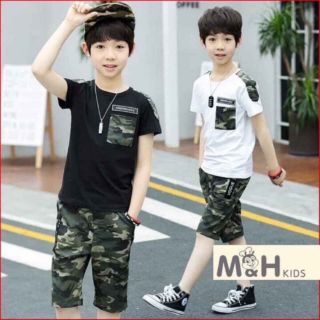 Bộ Cotton Bé Trai 💥 FREESHIP💥 Giảm Ngay 10k Khi Nhập Mã [MINH10k0] - Quần Áo Trẻ Em -  Bộ thun cotton bé trai