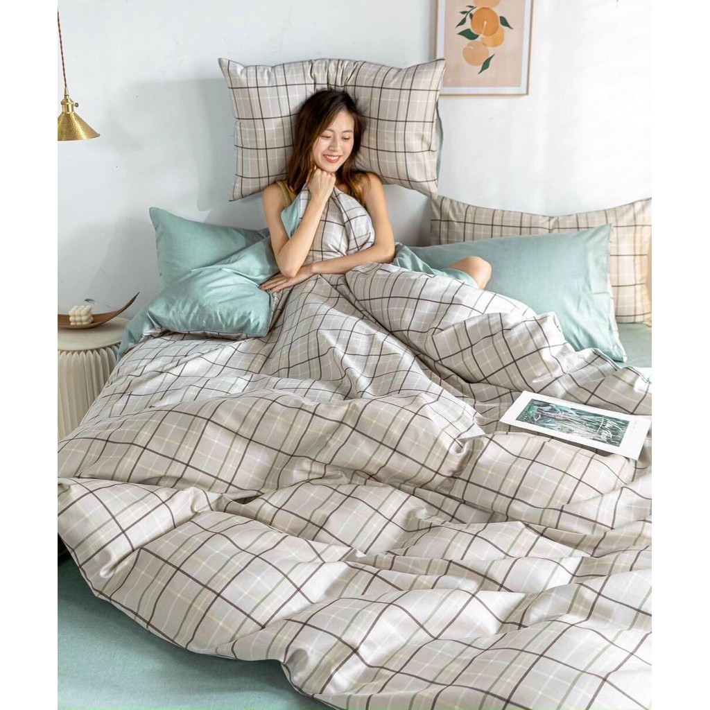 Bộ Drap Giường 100% Cotton 5 món (Chọn Mẫu) 1Mx2M,1M2x2M,1M4x2M,1M6x2M,1M8x2M