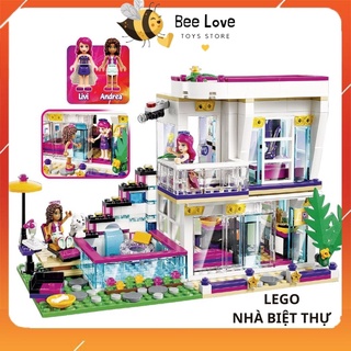 Lego xếp hình nhà biệt thự siêu sao, đồ chơi lắp ráp cho bé gái siêu xinh phát triển trí não trẻ em BL97 BeeLove