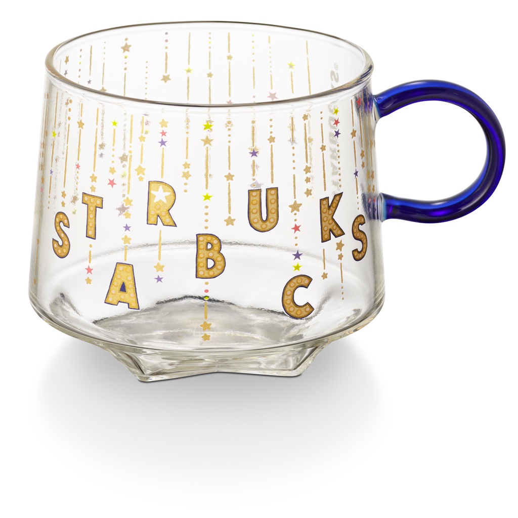Ly Thủy Tinh Starbucks 12Oz  Glass Night Glitters