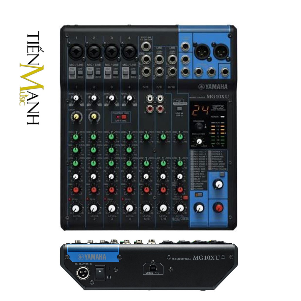 Bàn Trộn Yamaha MG10XU - Mixer Mini 10 Input Compact Stereo Mixing Console Phòng Thu Studio Mix MG10 - Chính Hãng