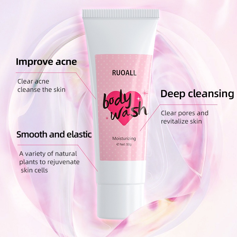 Sữa tắm Ruoall dưỡng ẩm da làm sáng dịu nhẹ 50ml