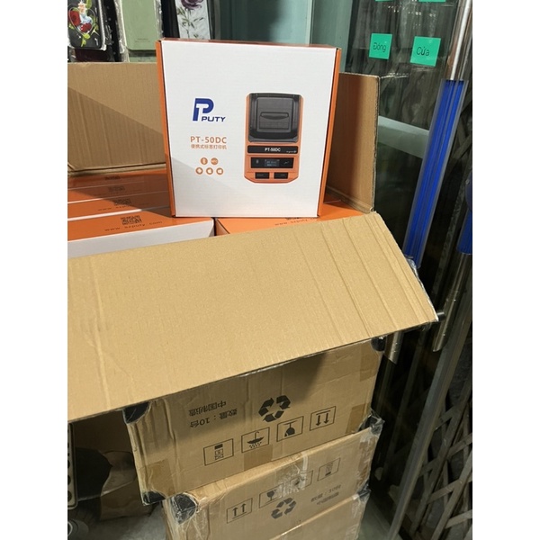 Máy In nhiệt Blutooth/NFC PT-50DC ( Tặng kèm 1 cuộn giấy in )