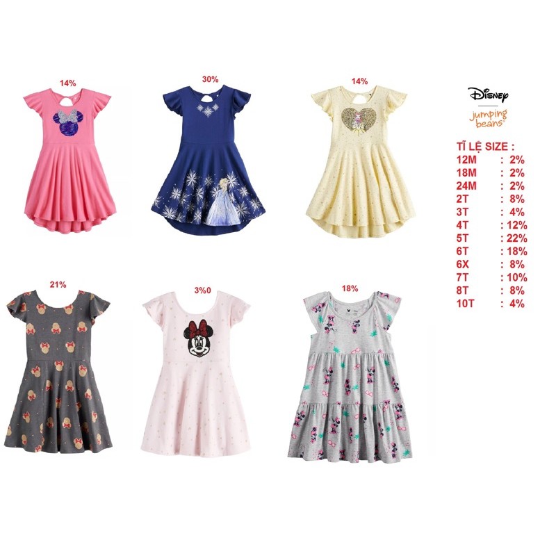 Đầm Disney bé gái