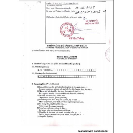 Mặt Nạ Đất Sét Le'Orga - Clay24s Mặt nạ Thải Độc Cho Da Mụn Da Dầu Da Hỗn Hợp Làm Sạch Bụi Bẩn, Dưỡng Ẩm, Chống Lão Hóa | BigBuy360 - bigbuy360.vn