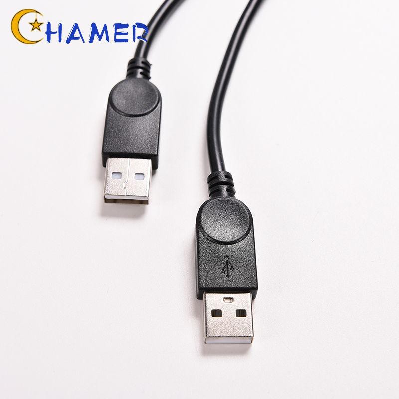 Dây cáp điện USB mini nối dài chia thành hai đầu USB tạo hình chữ Y kết nối ổ đĩa cứng chất lượng cao