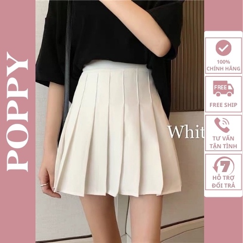 [Qùa tặng dây cột tóc]Chân Váy Tennis Xếp Ly Lưng Cao Phong Cách Hàn Quốc, Chân váy nữ cao cấp giá rẻ kèm lót mặc trong