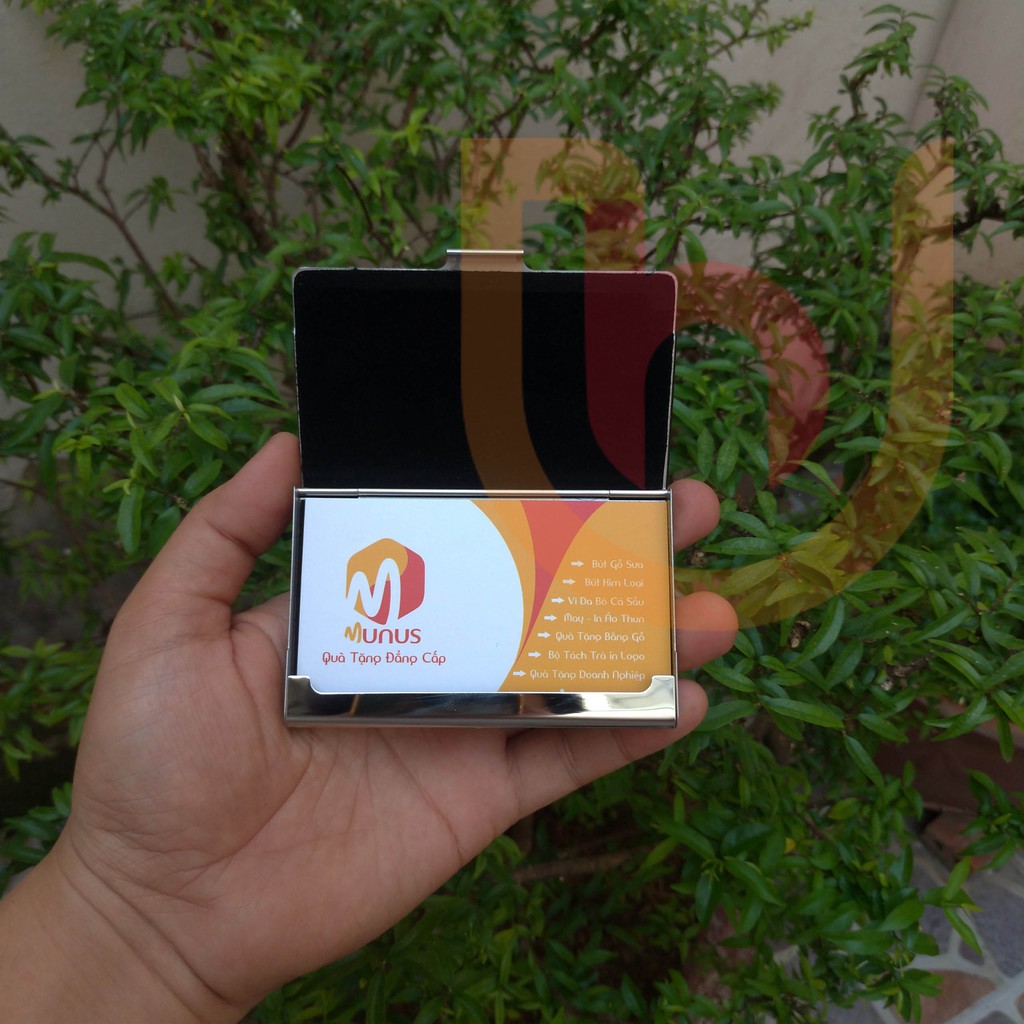 Ví đựng thẻ ATM, name card, card visit cao cấp bằng thép không rỉ khắc theo yêu cầu