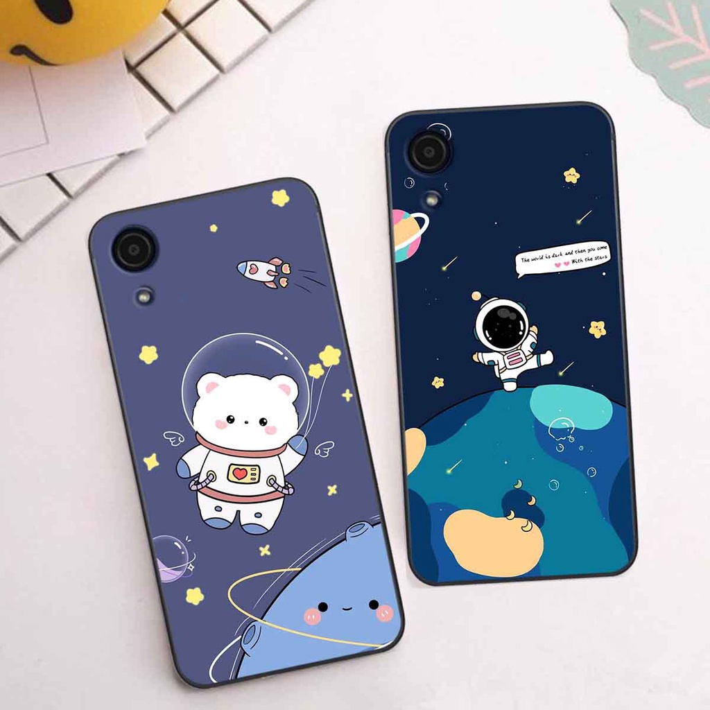 Ốp Samsung A03 Core in hình vũ trụ, phi hành gia bầu trời cute dễ thương