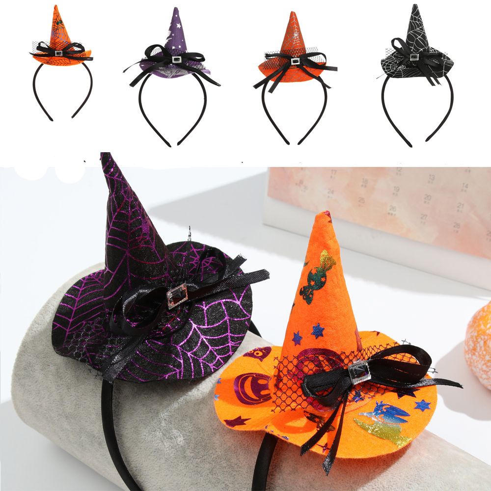 🎈Future🎈 Set 4 băng đô nón phù thủy hóa trang Halloween thời trang