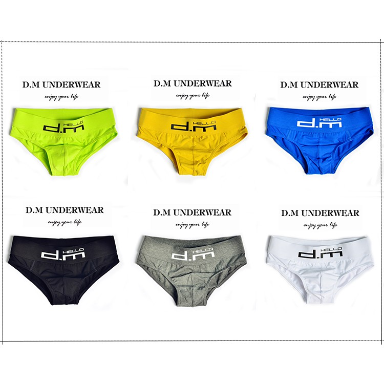 Quần lót nam tam giác cao cấp, sịp nam tam giác thun cotton Hiệu DM LN022