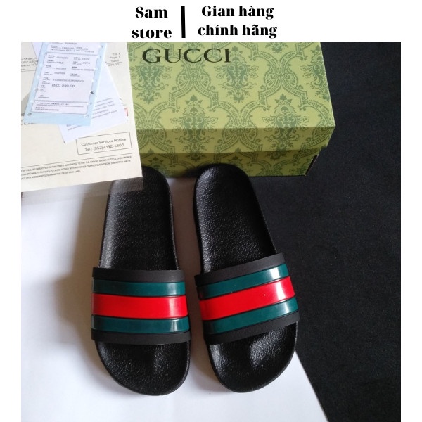 dép nam nữ gucci lê bảo bình đế cứng đế cao đẹp full box - Sam store
