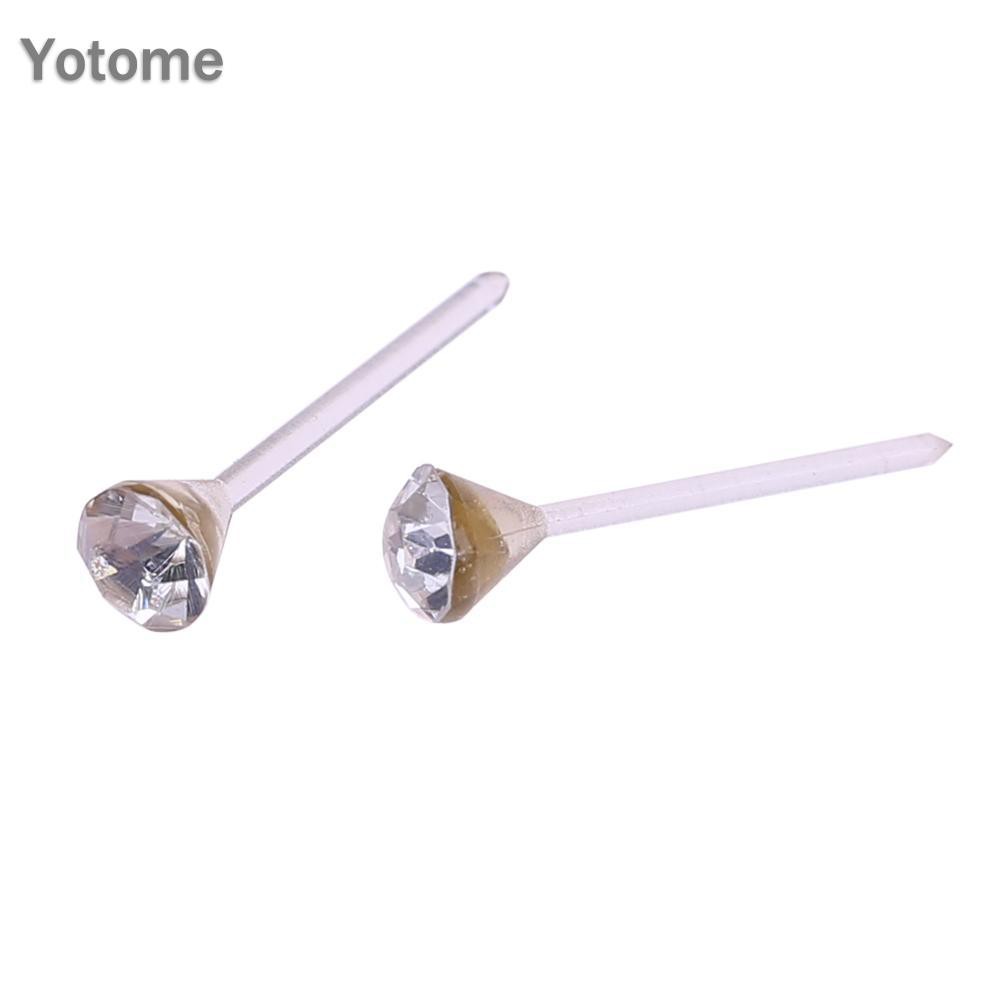 Set 20 đôi bông tai nhựa tròn dễ thương cho nữ