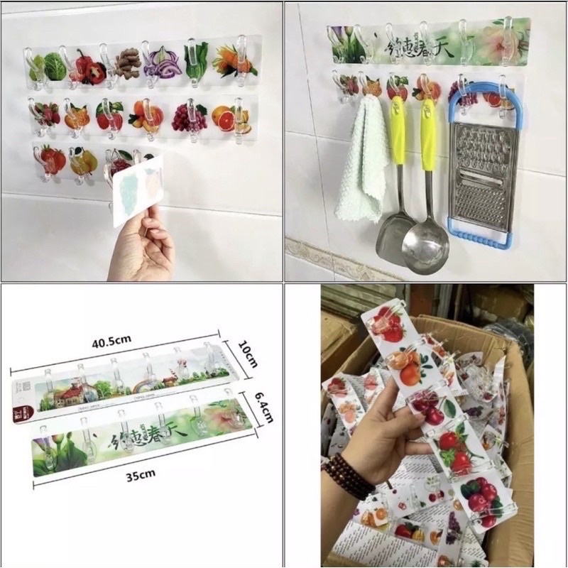 Thanh treo móc dán tường cường lực siêu chắc chắn