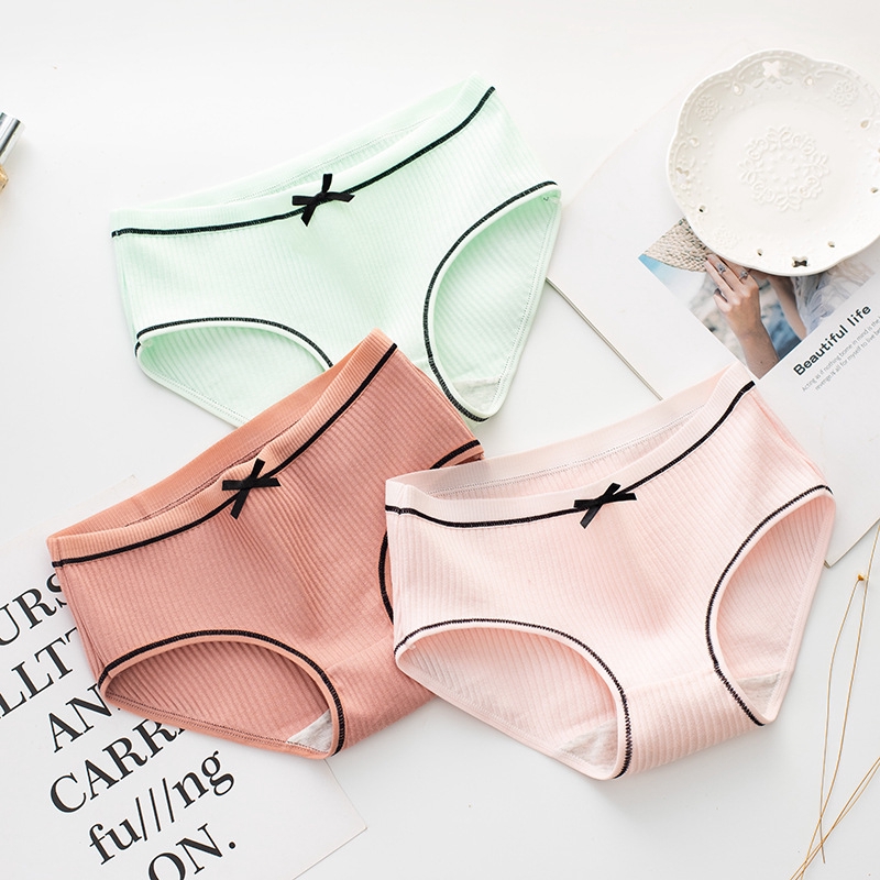 Nhập WAFACB2412 giảm 15K_Quần Lót Cotton Màu Trơn Thoáng Khí