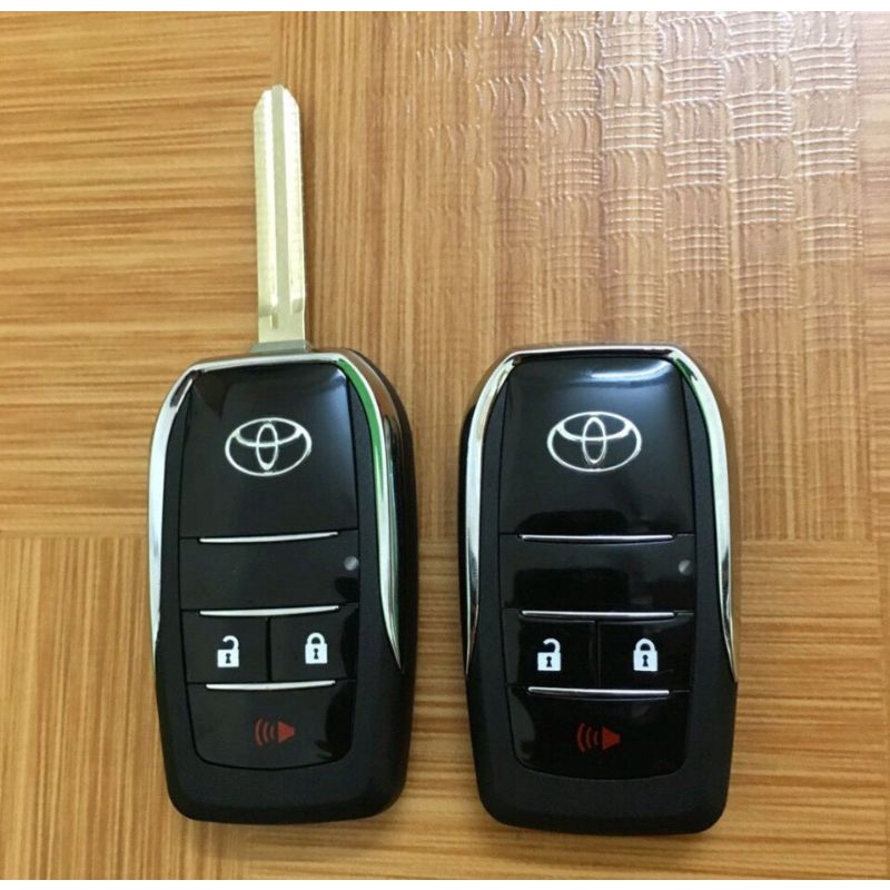 Vỏ chìa khoá độ gập xe Toyota 3 NÚT Innova, Fortuner, Vios, Yaris, Corolla, Altis, Camry...