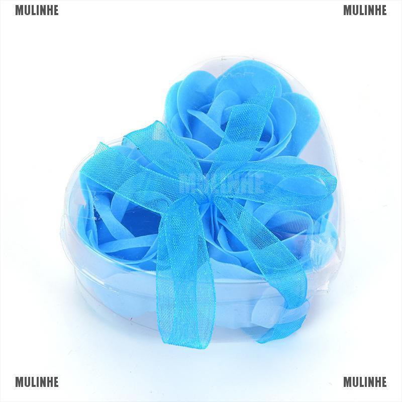 Set 3 Xà Phòng Tắm Hình Hoa Hồng Có Mùi Thơm Làm Quà Tặng Đám Cưới