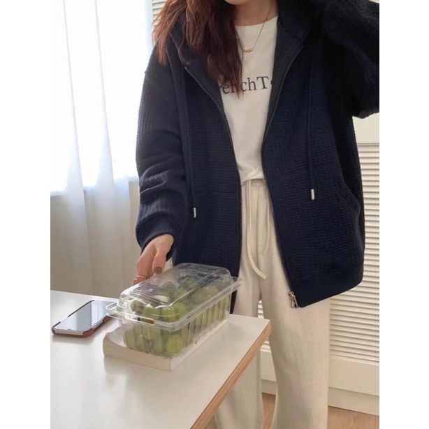 ÁO KHOÁC NỈ HOODIE XỐP ULZZANG HÀN QUỐC