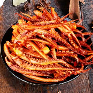 Sụn Tai Râu Mực - Ăn Vặt 20 Gói + 1 Chả Cá 🦑