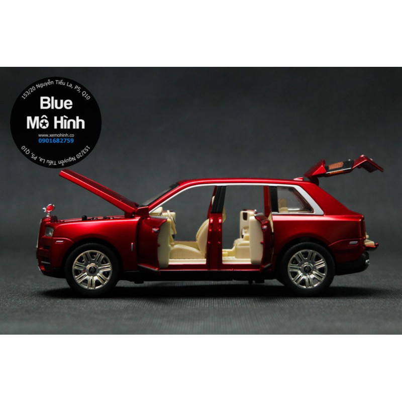 Blue mô hình | Xe mô hình Rolls Royce Cullinan SUV mở hết cửa 1:24