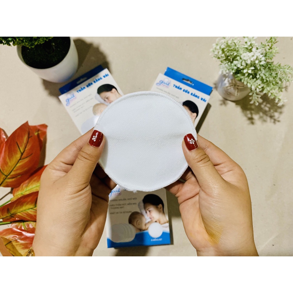 Lót thấm sữa vải GODMAMA 8 miếng giặt được ,tiện lợi giá rẻ
