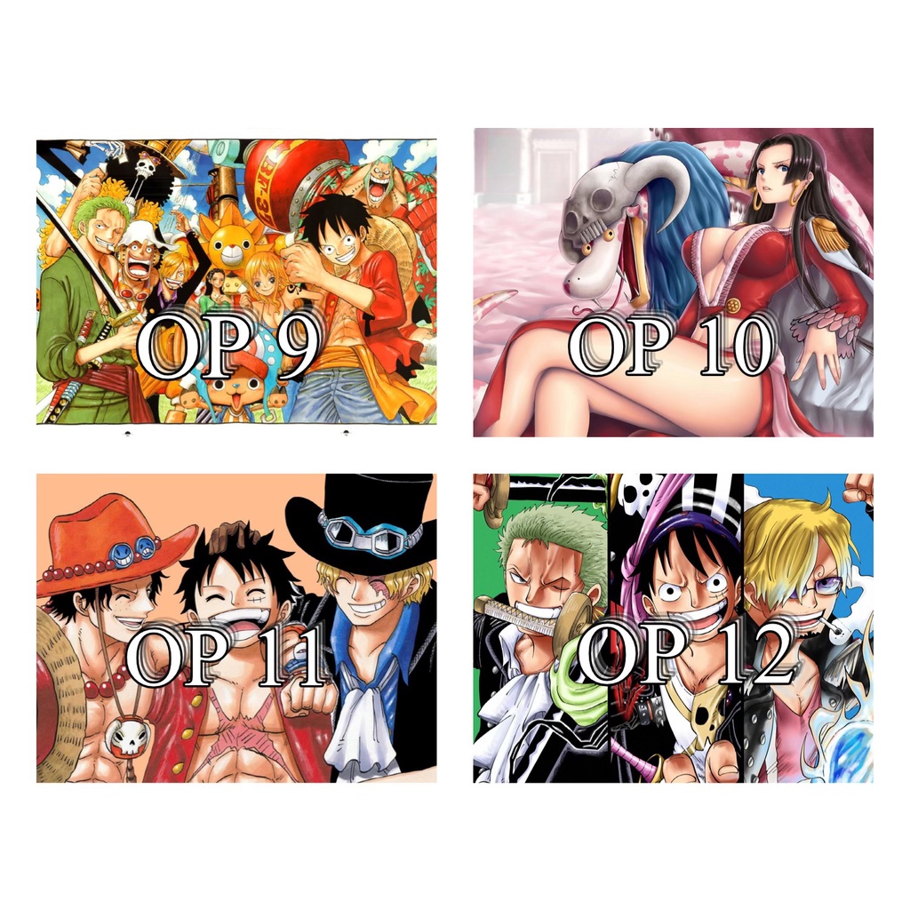 POSTER ONE PIECE GIẤY DECAL BÓNG CÓ MẶT KEO