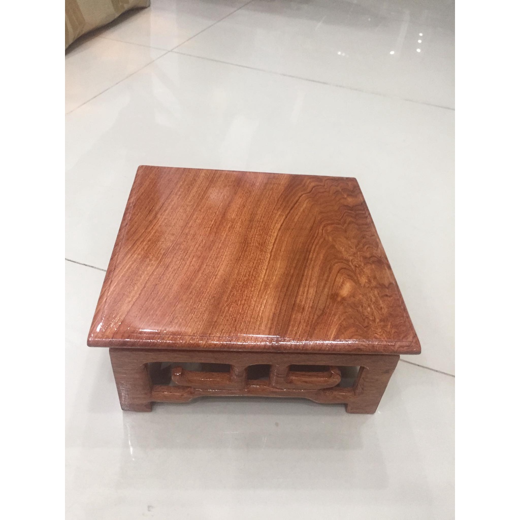 Chân kệ thờ vuông cao 7cm, nhiêu kích cỡ, gỗ hương thích hợp kê vật dụng trên bàn thờ cúng