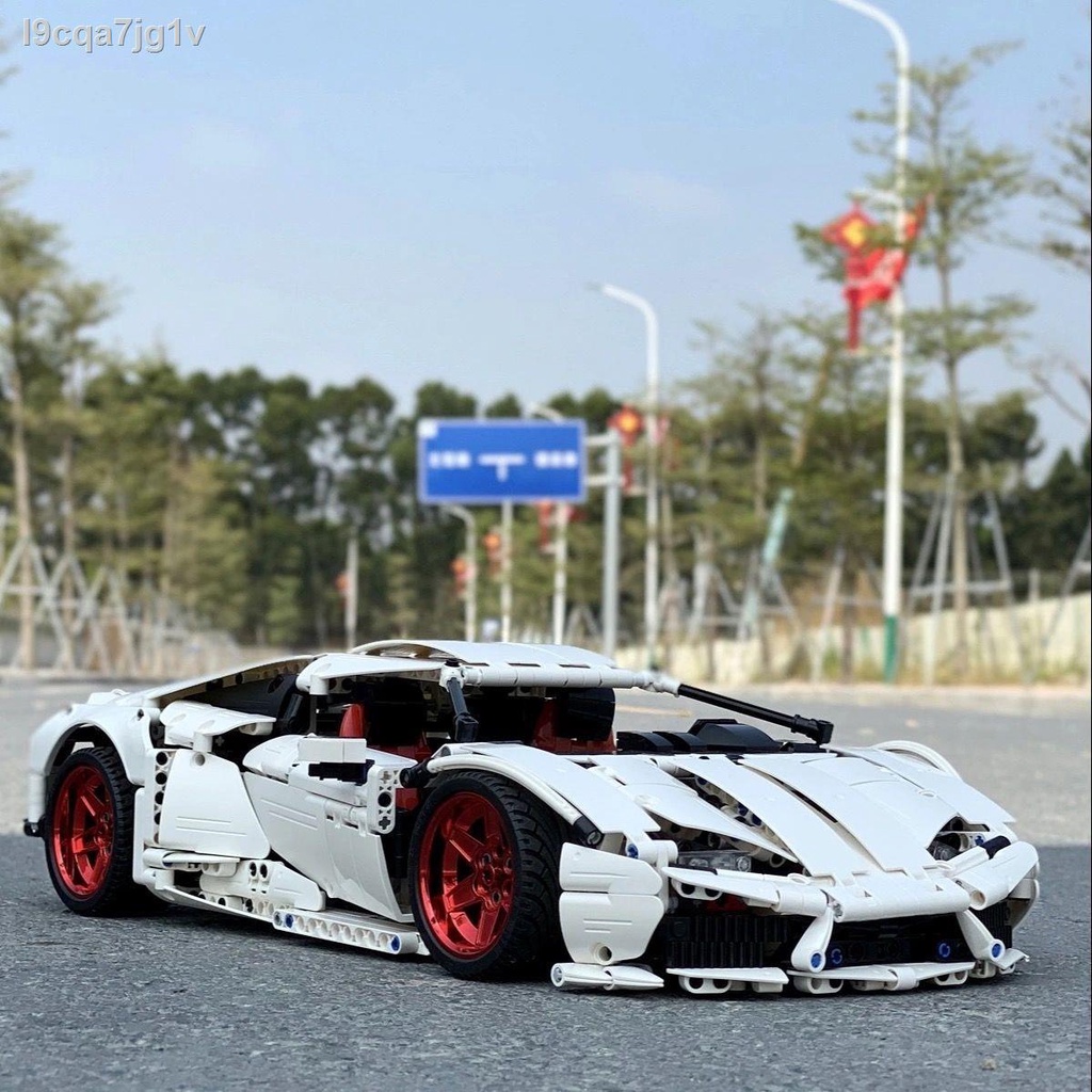 ▼♦Tương thích với Lego Lamborghini khối xây dựng đua xe Porsche siêu mô tô lắp ráp đồ chơi cậu bé có độ