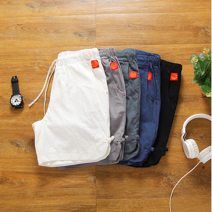 Combo 2 Quần short nam Q104 - Quần đùi nam 100% đũi gai mềm mại thoáng mát cục hot 2021 | BigBuy360 - bigbuy360.vn