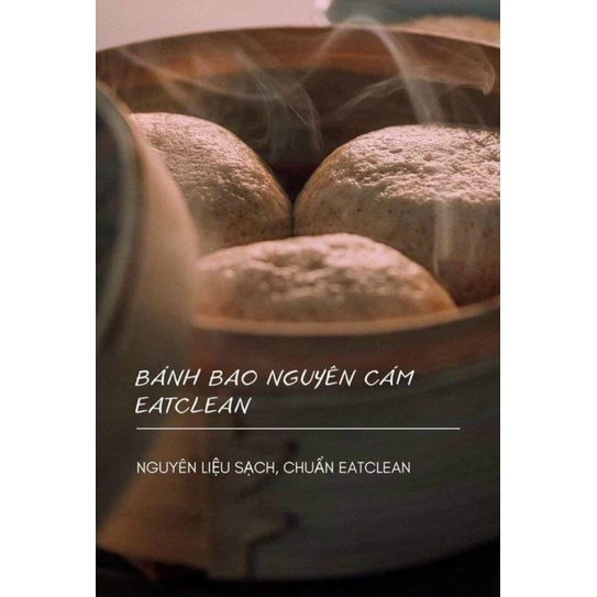 [HỎA TỐC SG] Bánh bao nguyên cám sốt gà nấm rau củ healthy thơm ngon - hộp 4 bánh