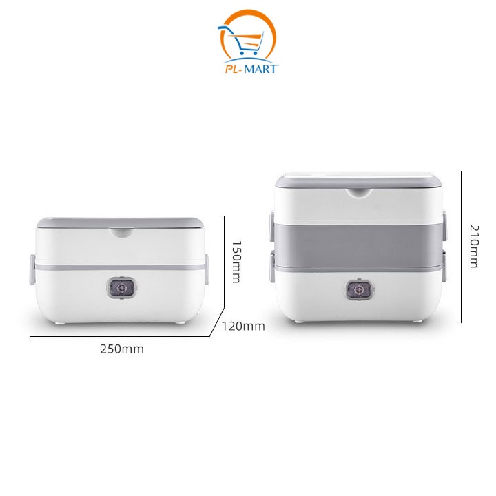 Hộp Cơm Cắm Điện Đa Năng, Cà Men Hâm Nóng Và Tự Nấu Chín Thức Ăn Với 4 Hộp Inox Tiện Lợi