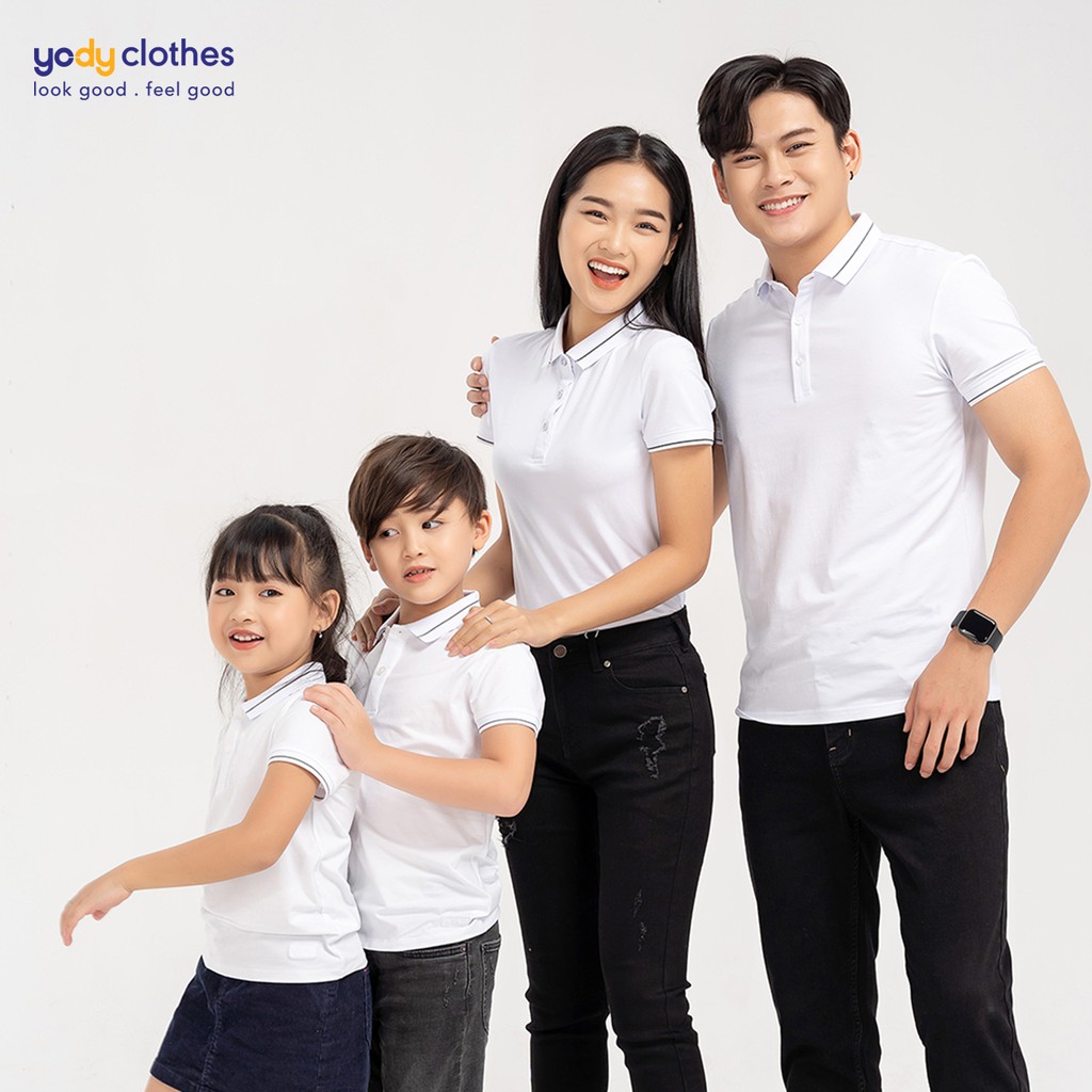 Áo phông polo nữ trơn YODY tay ngắn chất vải cotton dày dặn thấm hút tốt APN3010 | BigBuy360 - bigbuy360.vn