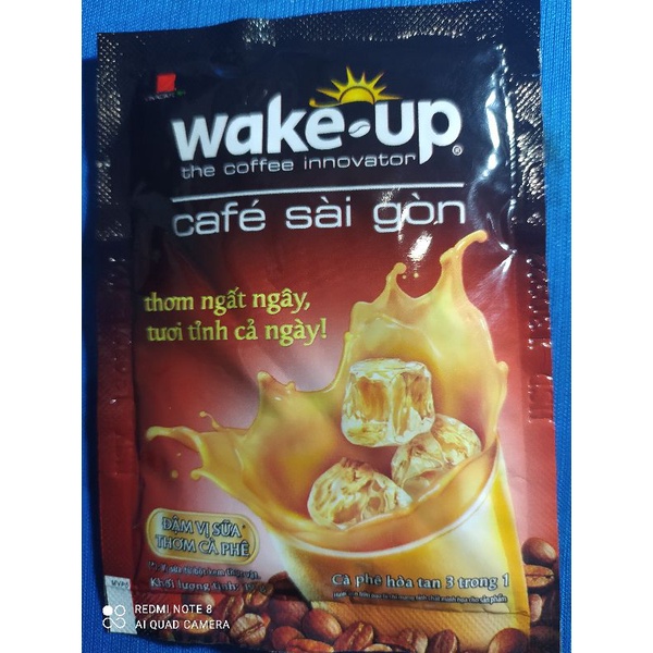 1 bịch 24 gói cà phê sữa Wake up Café Sài Gòn 456g ( 24 gói × 19g) | WebRaoVat - webraovat.net.vn