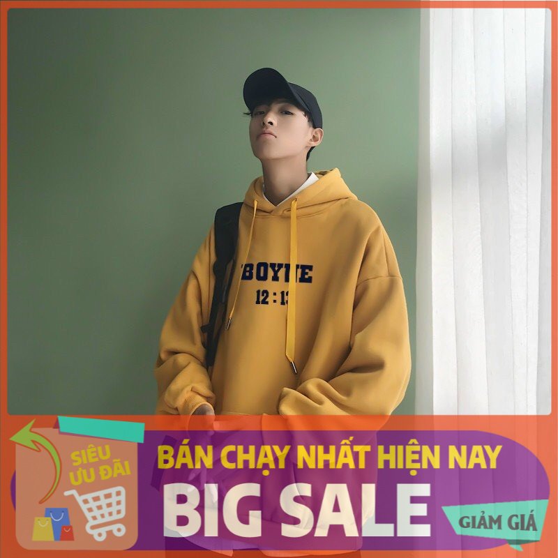 [Mã QUANAP giảm 15k đơn 200k] Áo Khoác Nỉ Hoodie In Boyne