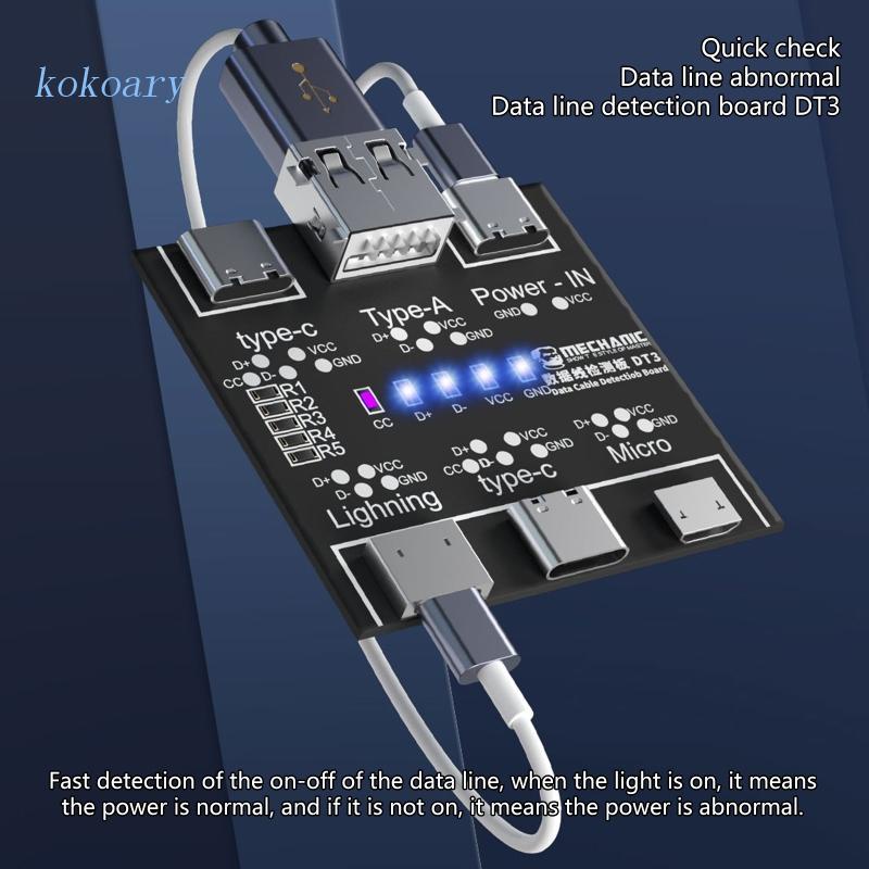 Dụng Cụ Kiểm Tra Cáp USB DT3 Cho iPhone Android Type-C