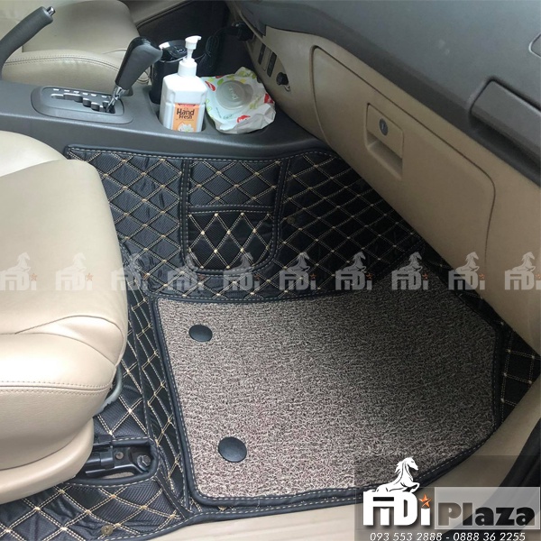 Thảm Lót Sàn 5D 6D Xe Toyota Fortuner- Thảm Trải sàn Ô TÔ Không Mùi - Không Thấm Nước – Sạch Sẽ