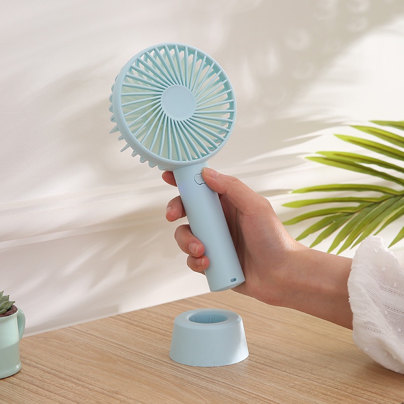 Quạt mini, quạt mini cầm tay đế để bàn 3 tốc độ gió quạt cho học sinh