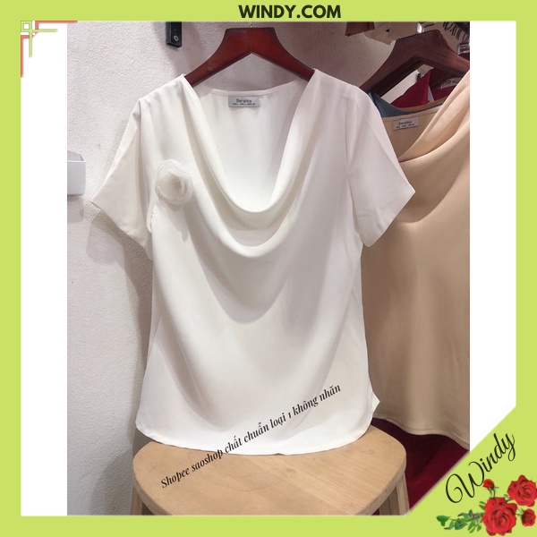 Áo sơ mi nữ tay cộc Lụa Hàn cổ đổ công sở đi chơi đều đẹp, sơ mi nữ đẹp tay cộc