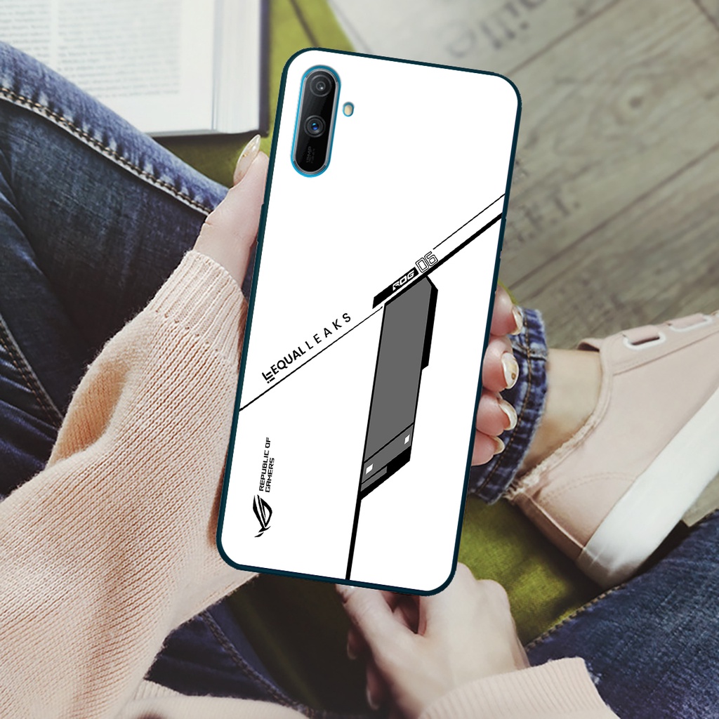 Ốp lưng điện thoại Realme C3 - Republic of Gamers, chất liệu kính cường lực
