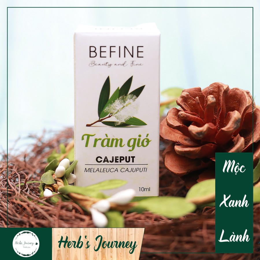 Tinh dầu Tràm Gió cao cấp - BEFINE - Tự nhiên nguyên chất - Phòng bệnh đường hô hấp trẻ em - Cajeput Essential Oil