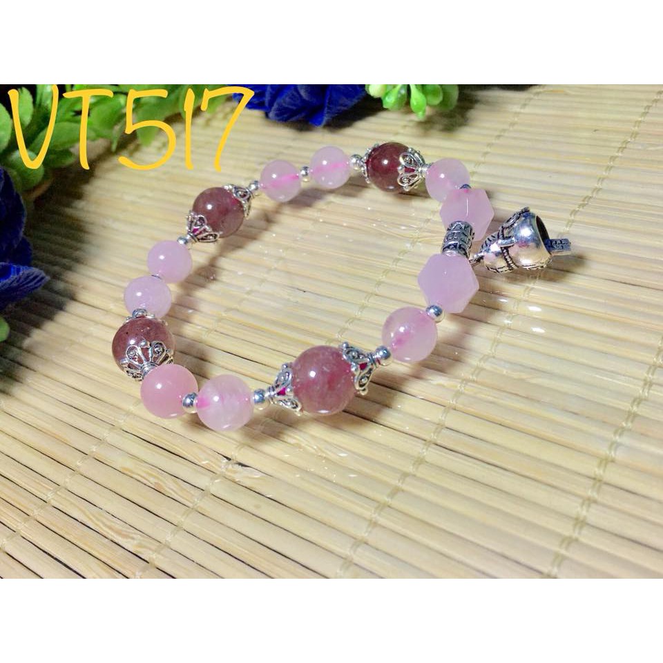 VÒNG TAY THẠCH ANH HỒNG