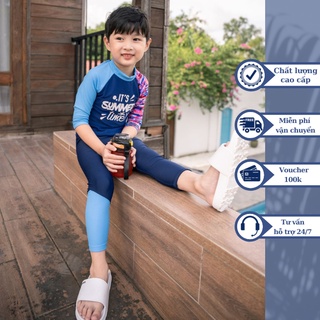 Đồ bơi áo tắm em bé BIKINI PASSPORT KID - Bé trai set dài phối họa tiết