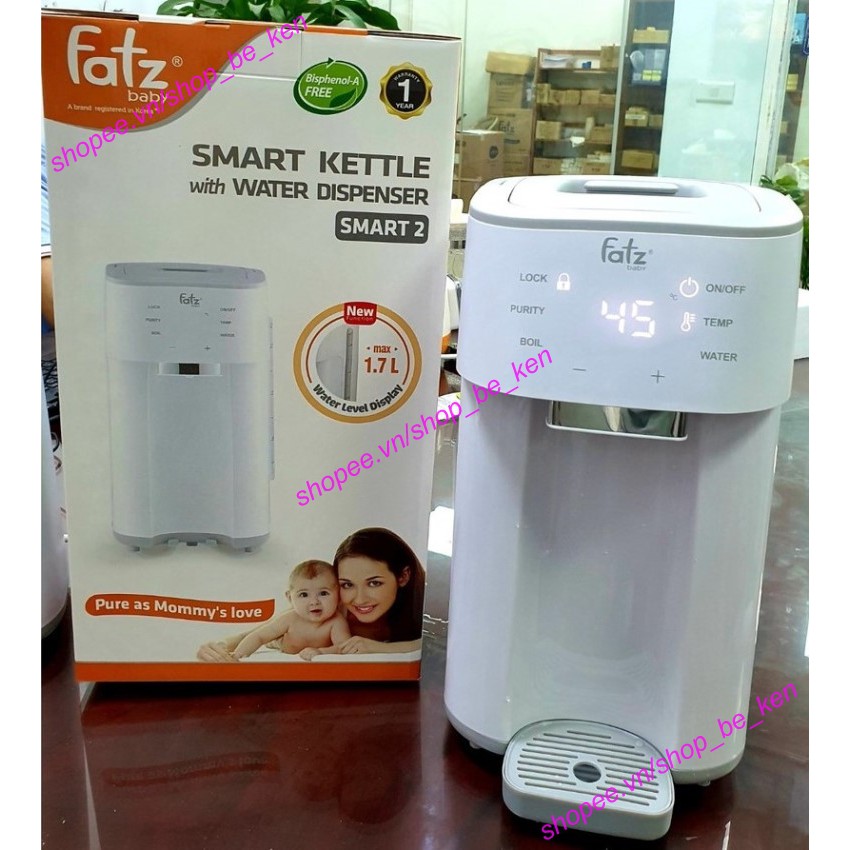 Bình đun và hâm nước pha sữa thông minh Fatzbaby SMART 2 - Fatz FB3817TN