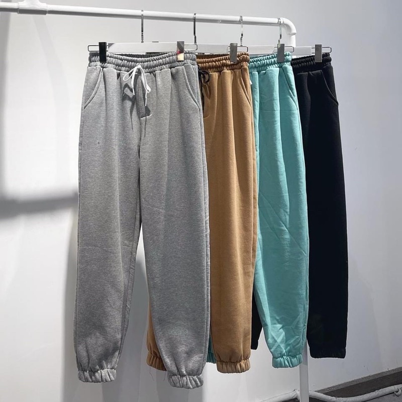 (có sẵn) Set áo khoác nỉ + quần dài unisex (freesize nam nữ mặc được)