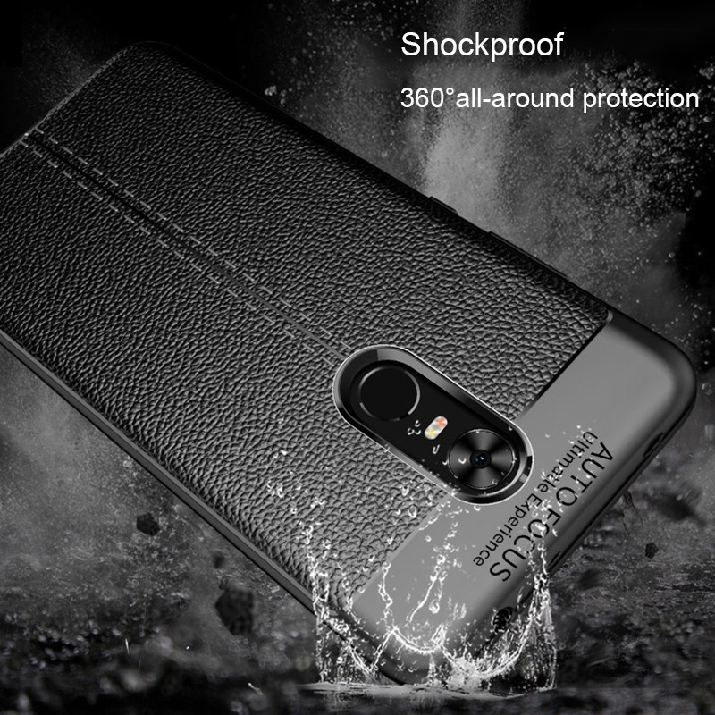 Ốp Lưng Auto Focus Vân Da Cho Xiaomi Redmi Note 4x