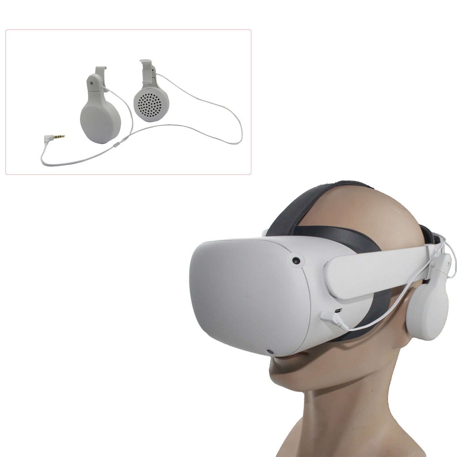 Tai Nghe Có Dây Cao Cấp Cho Kính Thực Tế Ảo Oculus Quest 2